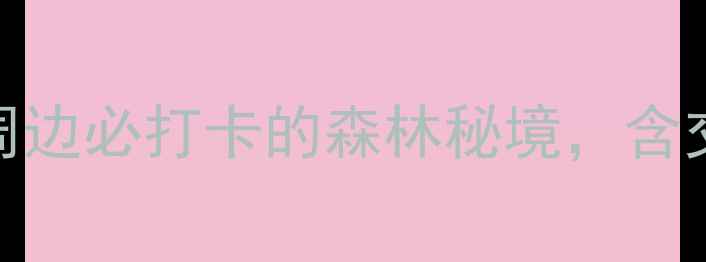 图片 南昆山一日游全攻略｜深圳周边必打卡的森林秘境，含交通门票最佳路线+隐藏玩法1