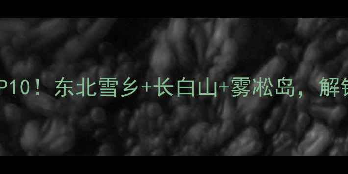 图片 吉林必去景点TOP10！东北雪乡+长白山+雾凇岛，解锁四季不同玩法1