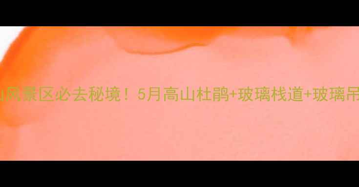 图片 清原玉龙山风景区必去秘境！5月高山杜鹃+玻璃栈道+玻璃吊桥全攻略1