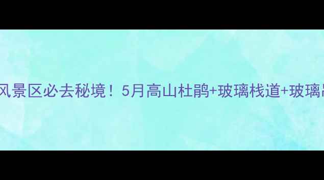 图片 清原玉龙山风景区必去秘境！5月高山杜鹃+玻璃栈道+玻璃吊桥全攻略2