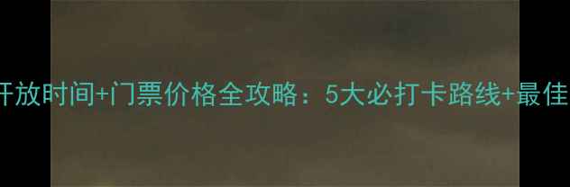 图片 漓江景区最新开放时间+门票价格全攻略：5大必打卡路线+最佳游览季节指南1