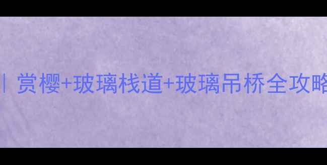 图片 邹平樱花山必打卡攻略｜赏樱+玻璃栈道+玻璃吊桥全攻略｜免费门票+交通方式2