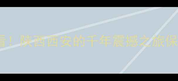 图片 🌟兵马俑必看！陕西西安的千年震撼之旅保姆级攻略🌟1